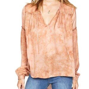 Amuse Society flowing shirt size M Washed Rose Woven